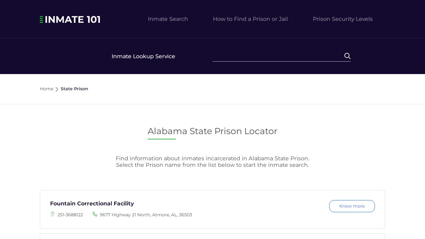 Alabama State Prison Inmate Search | Free Inmate Lookup